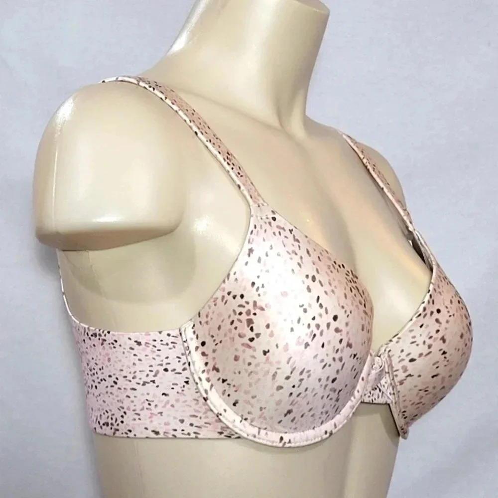 34C Hanes HU15 HC11 Criss Cross Lift Underwire Bra‎ Animal Print NWT - Picture 2 of 3